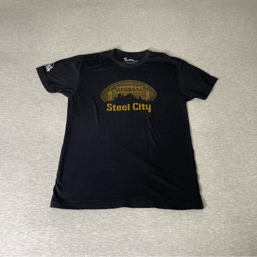 Scobar Pittsburgh Steelers Steel City Football Graphic Men’s T-Shirt